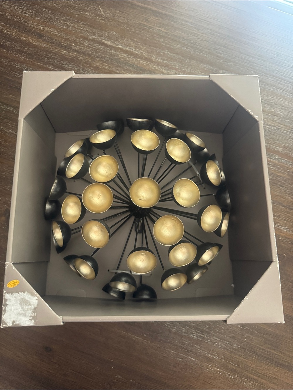 Gold and Black Metal wall decor